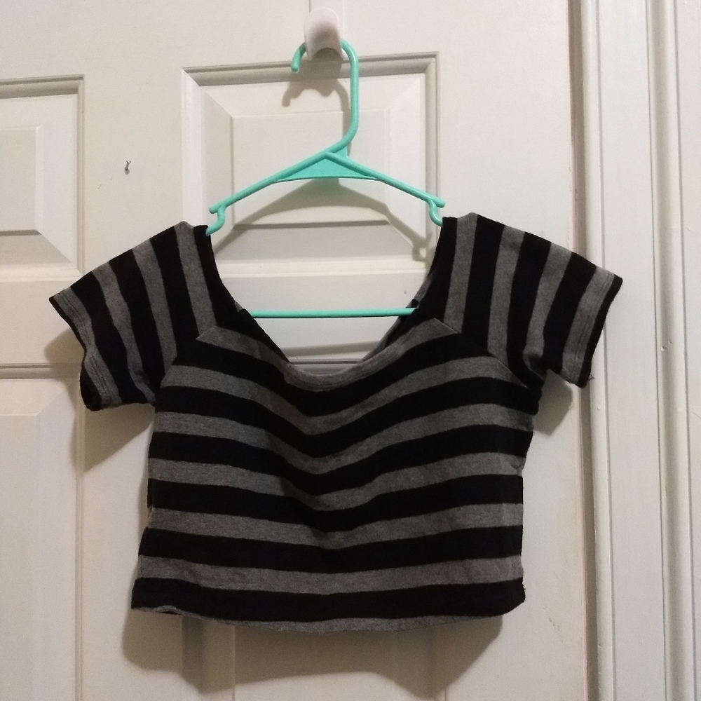 Forever 21 Striped Crop Top
